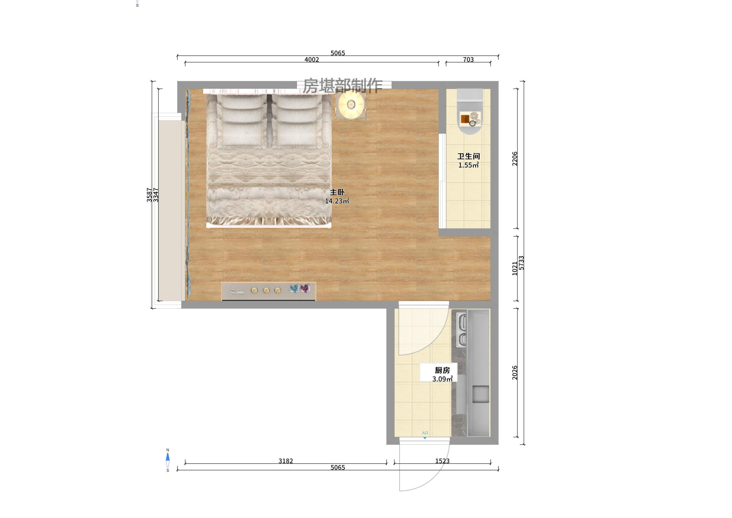 远洋外滩壹号  1室1厅1卫    3500.0元/月 远洋外滩壹号  1室1厅1卫    3500.0元/月户型图
