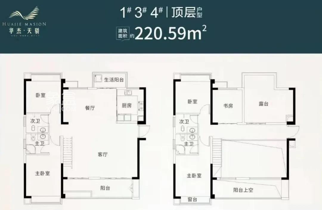 华杰天骄（滨江福源里）户型图