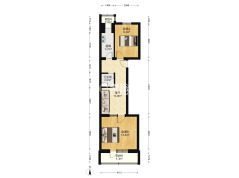 旭华新村  3室2厅2卫   62.80万户型图