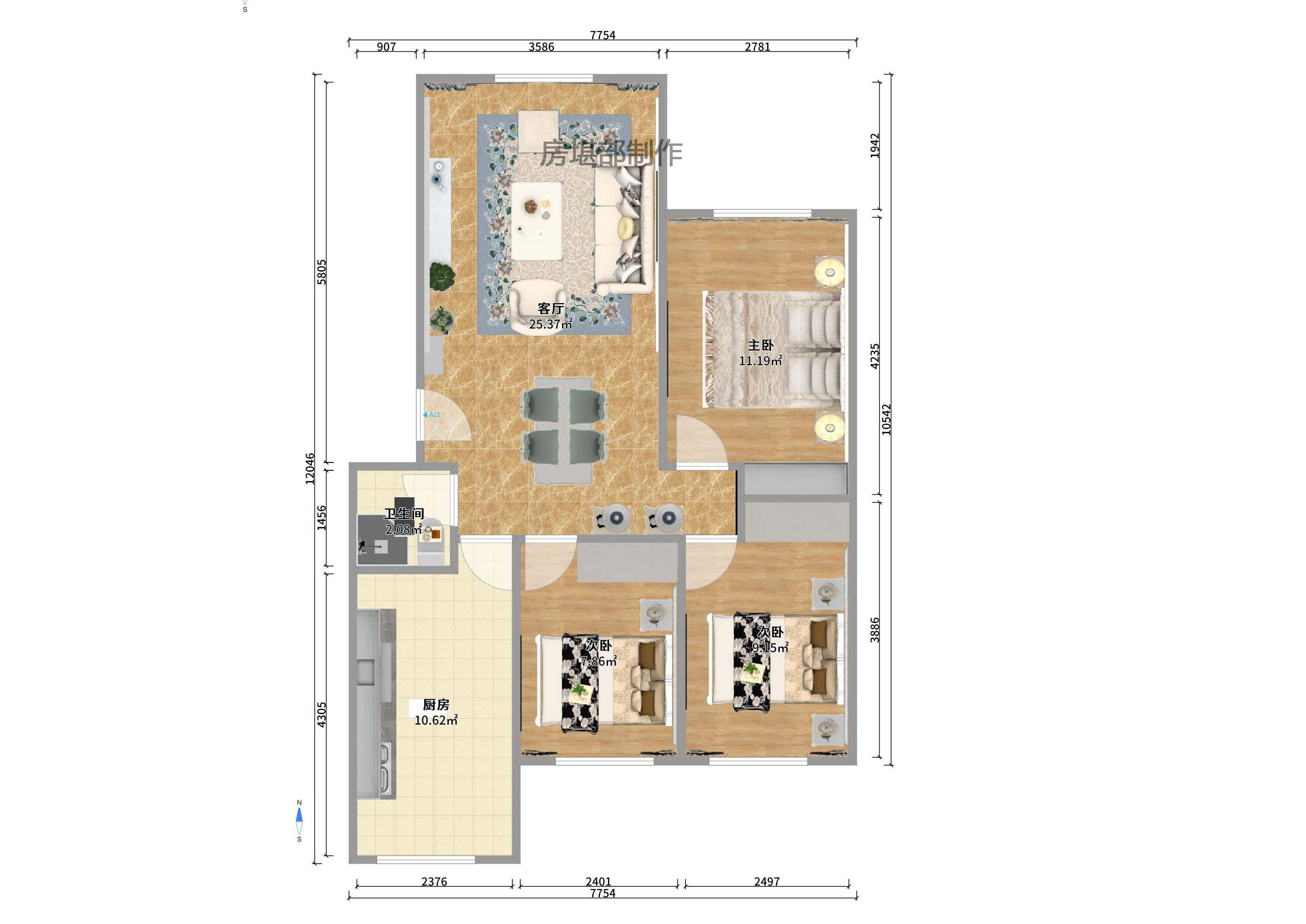 中鐵五局宿舍（洞井鋪）室內(nèi)圖2