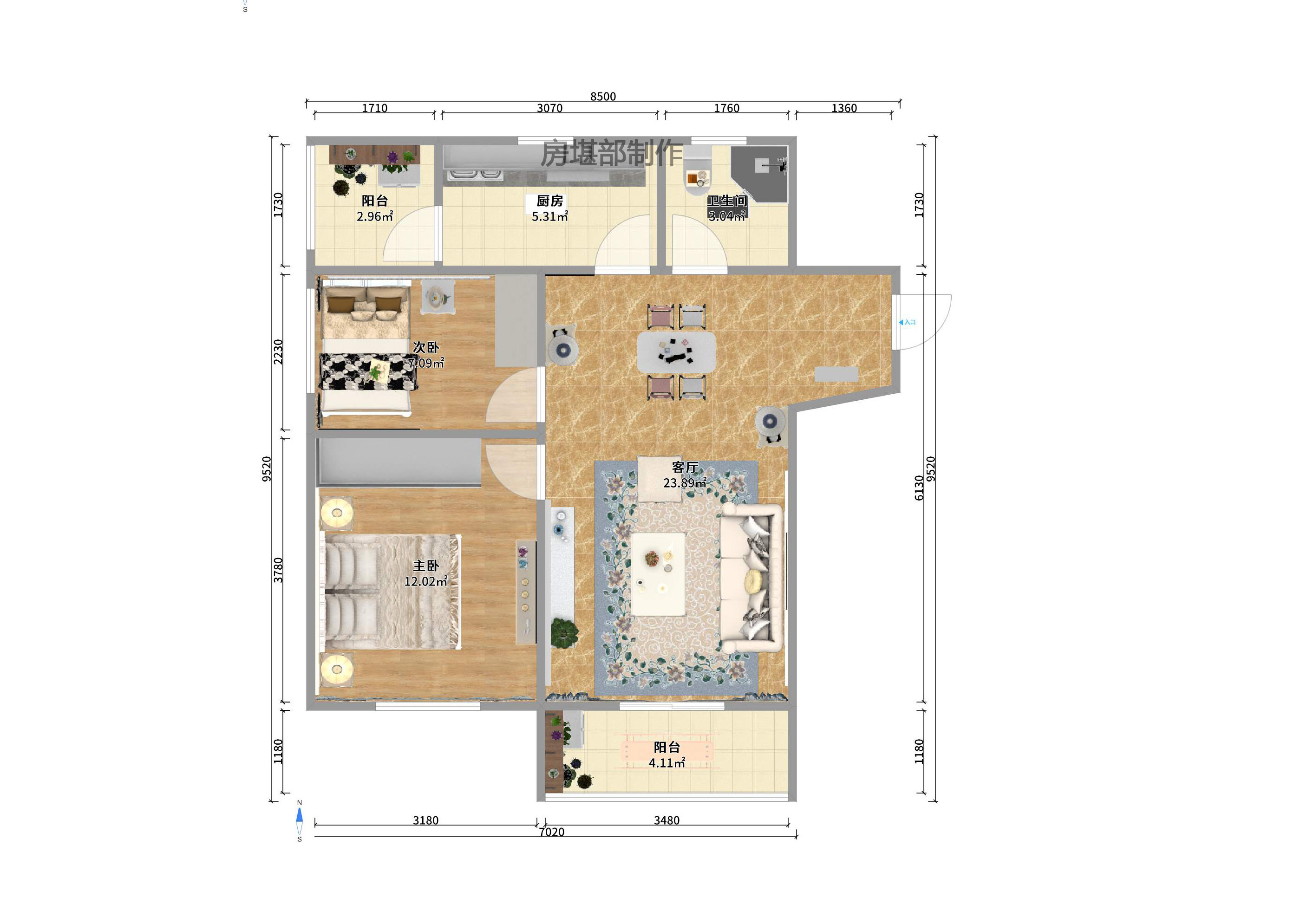 花漾年华(桂花园) 花漾年华(桂花园)室内图2