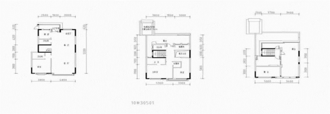 中海曲江大城一期  4室2厅3卫   850.00万户型图