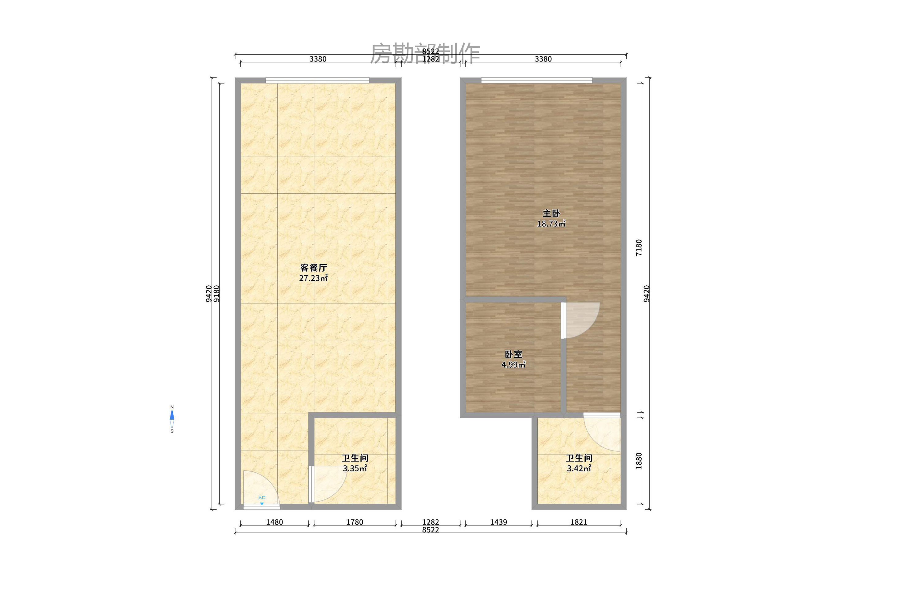 芙蓉万国城MOMA(卓越汇富苑) 1室0厅0卫 1500.0元/月 芙蓉万国城MOMA(卓越汇富苑) 1室0厅0卫 1500.0元/月户型图
