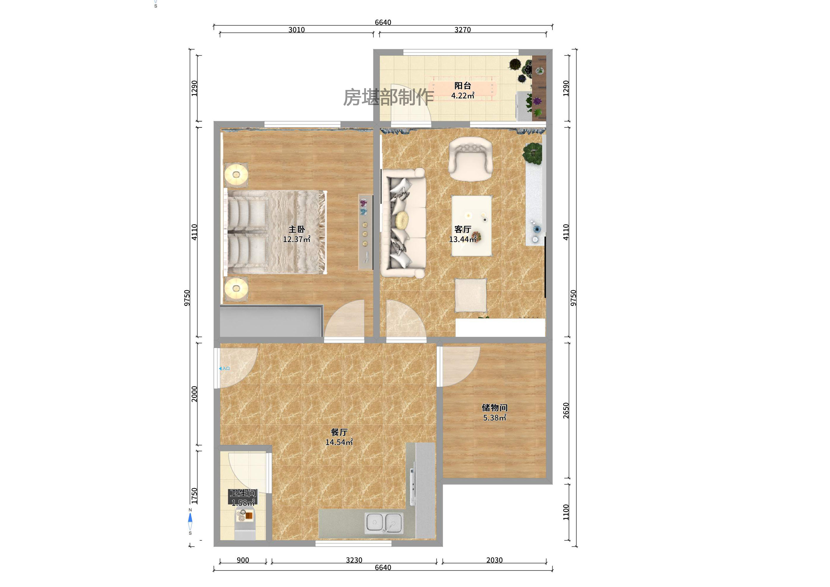 供销合作社联合社宿舍 2室2厅1卫 1500.0元/月 供销合作社联合社宿舍 2室2厅1卫 1500.0元/月户型图