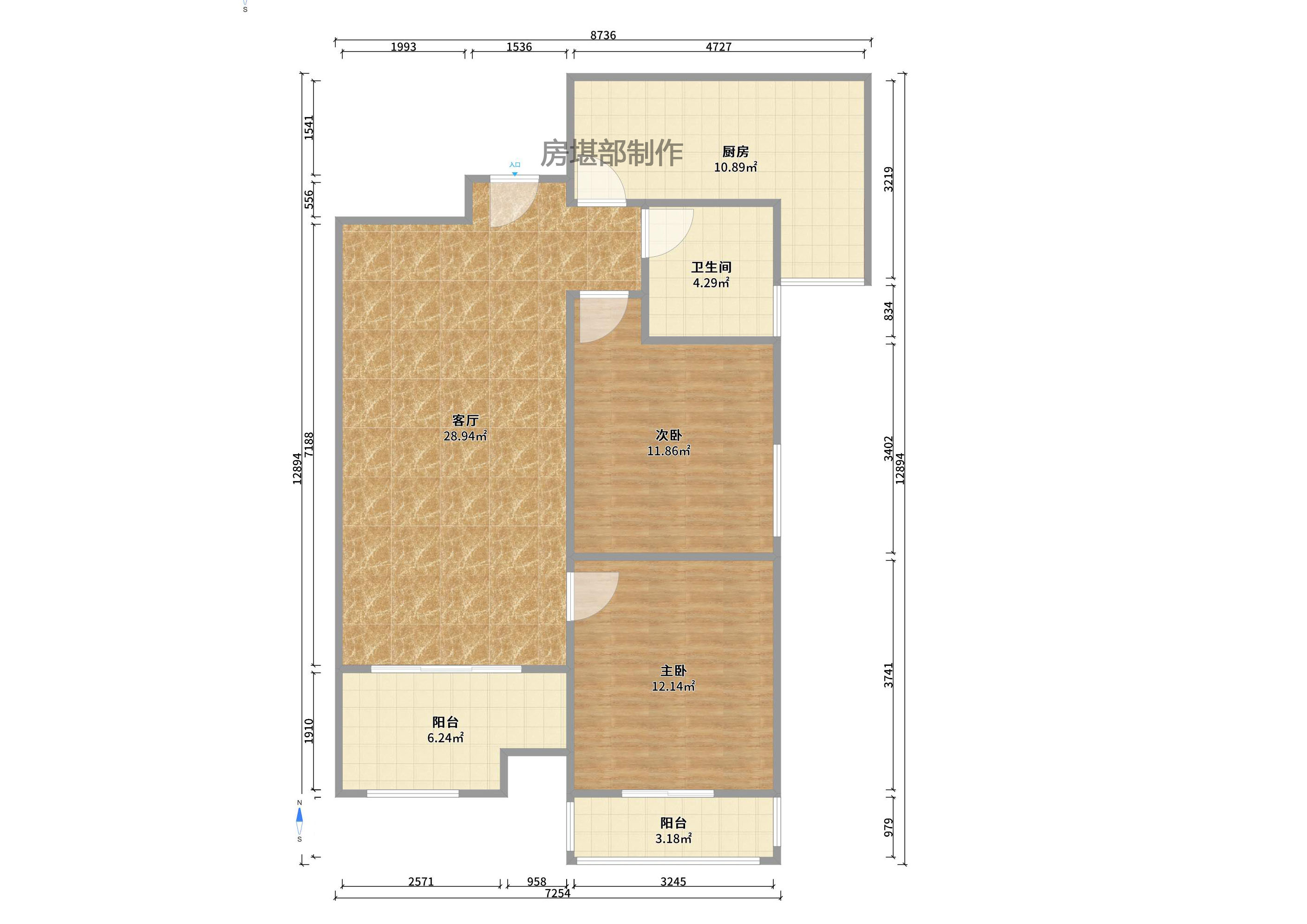 宏聚地中海  2室2厅1卫    1600.0元/月 宏聚地中海  2室2厅1卫    1600.0元/月室内图1