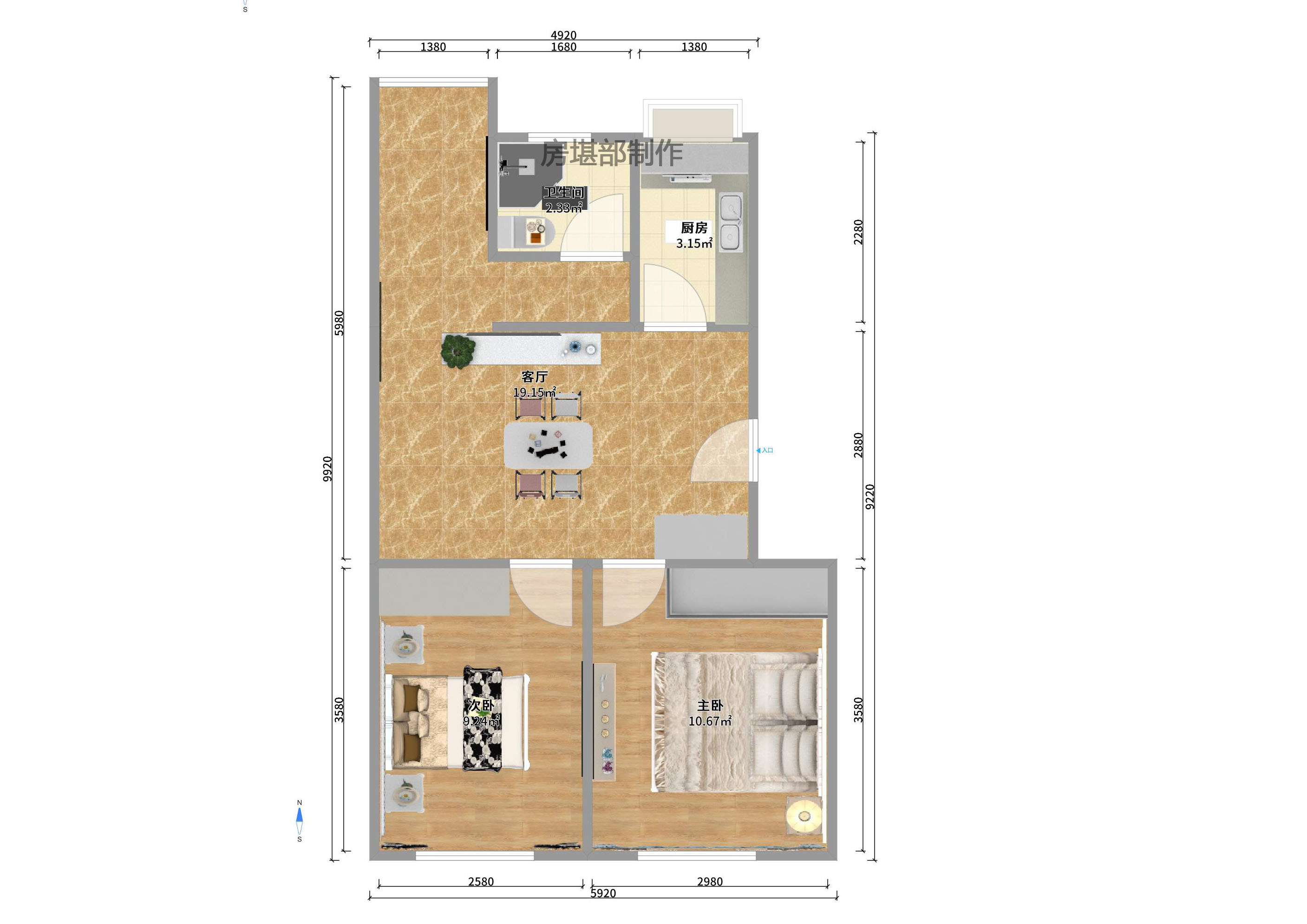 桐荫里社区  2室1厅1卫    1400.0元/月 桐荫里社区  2室1厅1卫    1400.0元/月户型图