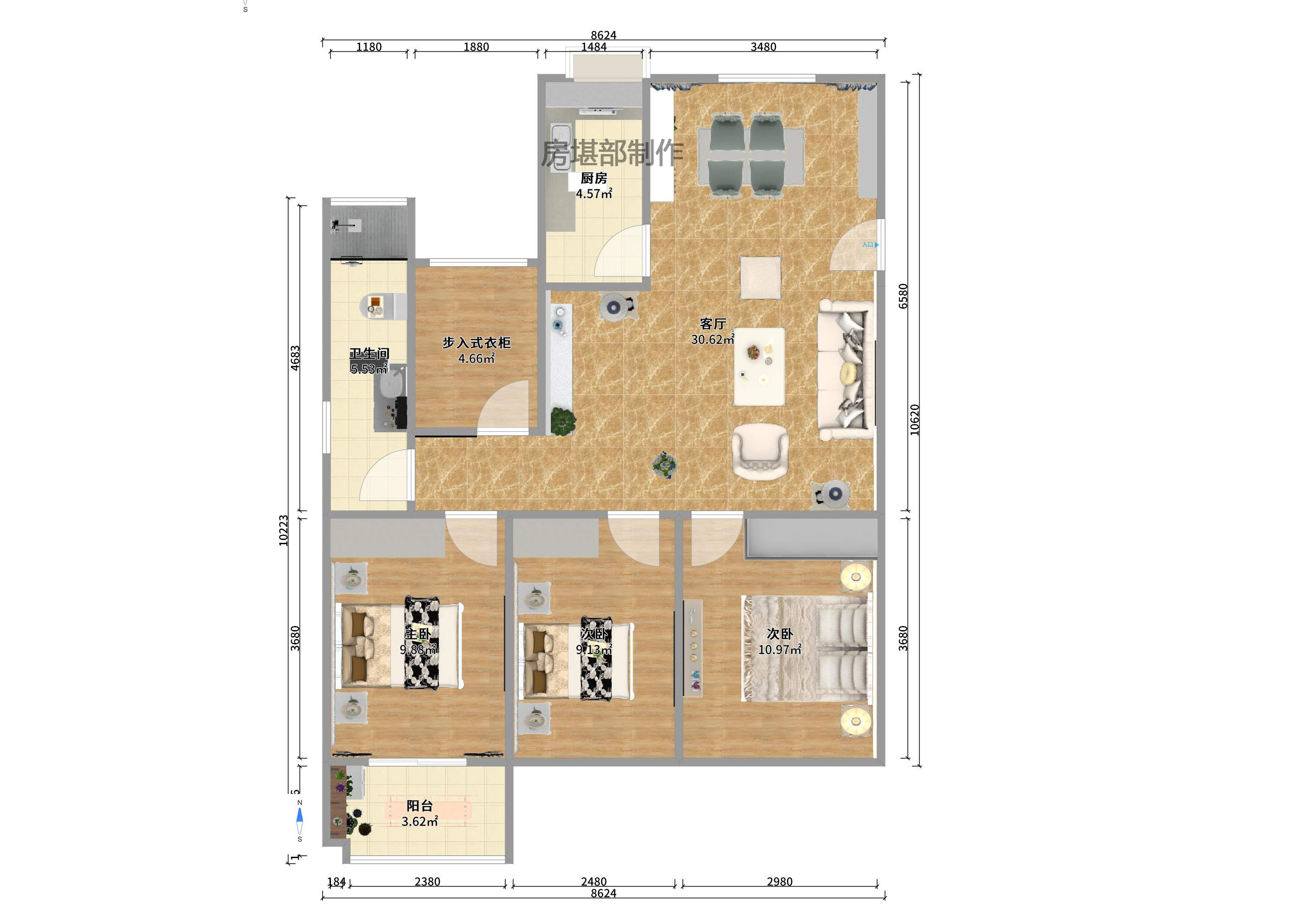 中国铝业单位宿舍 3室1厅1卫 4300.00元/月 中国铝业单位宿舍 3室1厅1卫 4300.00元/月户型图