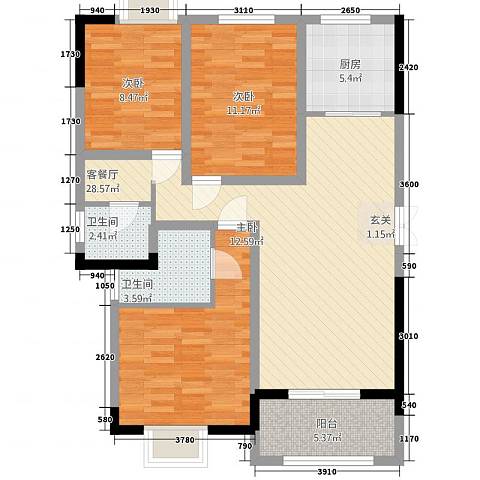 步行街土产公司宿舍 3室2厅2卫 2100.0元/月 步行街土产公司宿舍 3室2厅2卫 2100.0元/月户型图