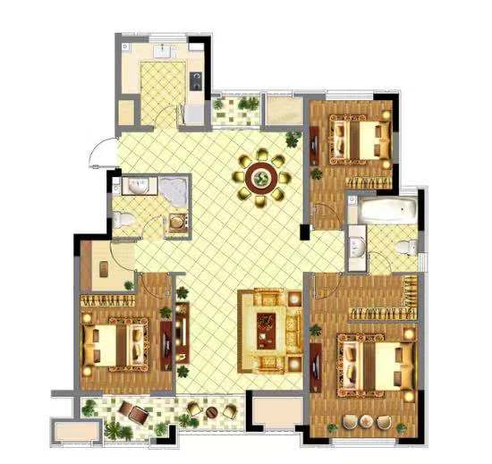 天地人和  3室2厅2卫    74.0万 天地人和  3室2厅2卫    74.0万户型图