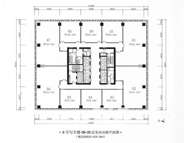 贵阳富力中心   139.31㎡     10500.00元/月小区图