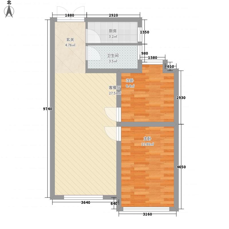 戴家岗安置小区 2室2厅1卫 1500.0元/月 戴家岗安置小区 2室2厅1卫 1500.0元/月户型图