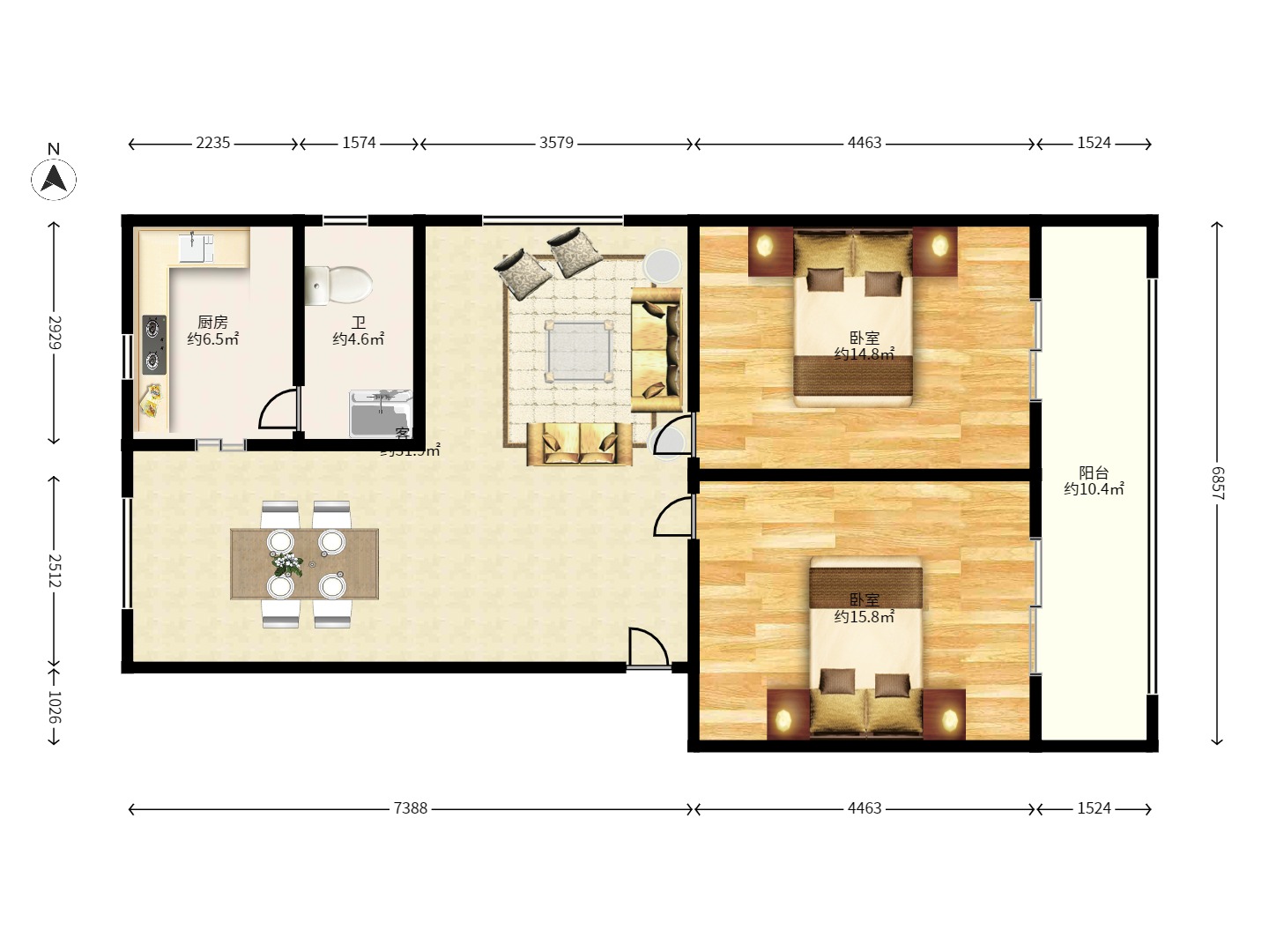 杨家山市政府宿舍 杨家山市政府宿舍室内图2