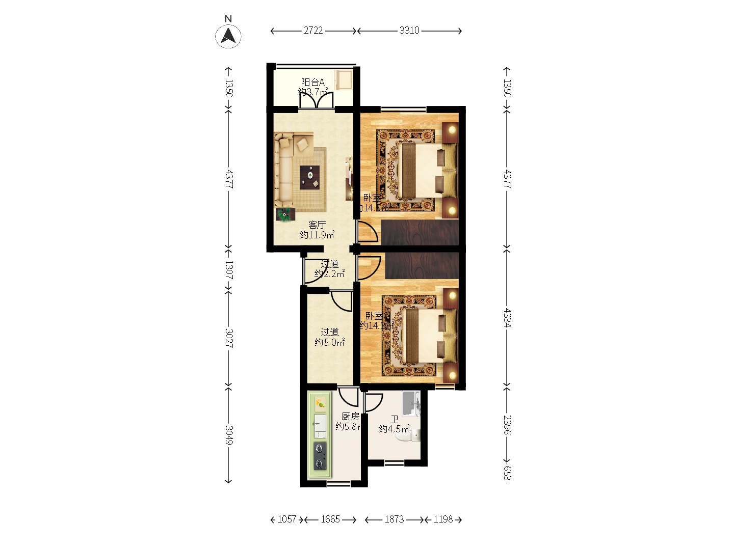 东瓜山三村(东电社区) 东瓜山三村(东电社区)室内图2