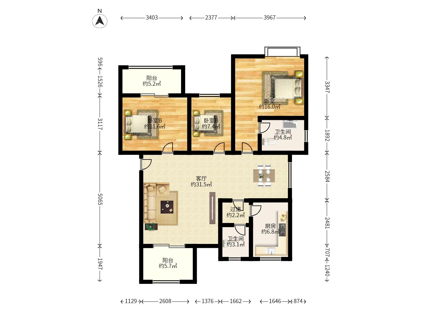 华新花苑 华新花苑室内图2