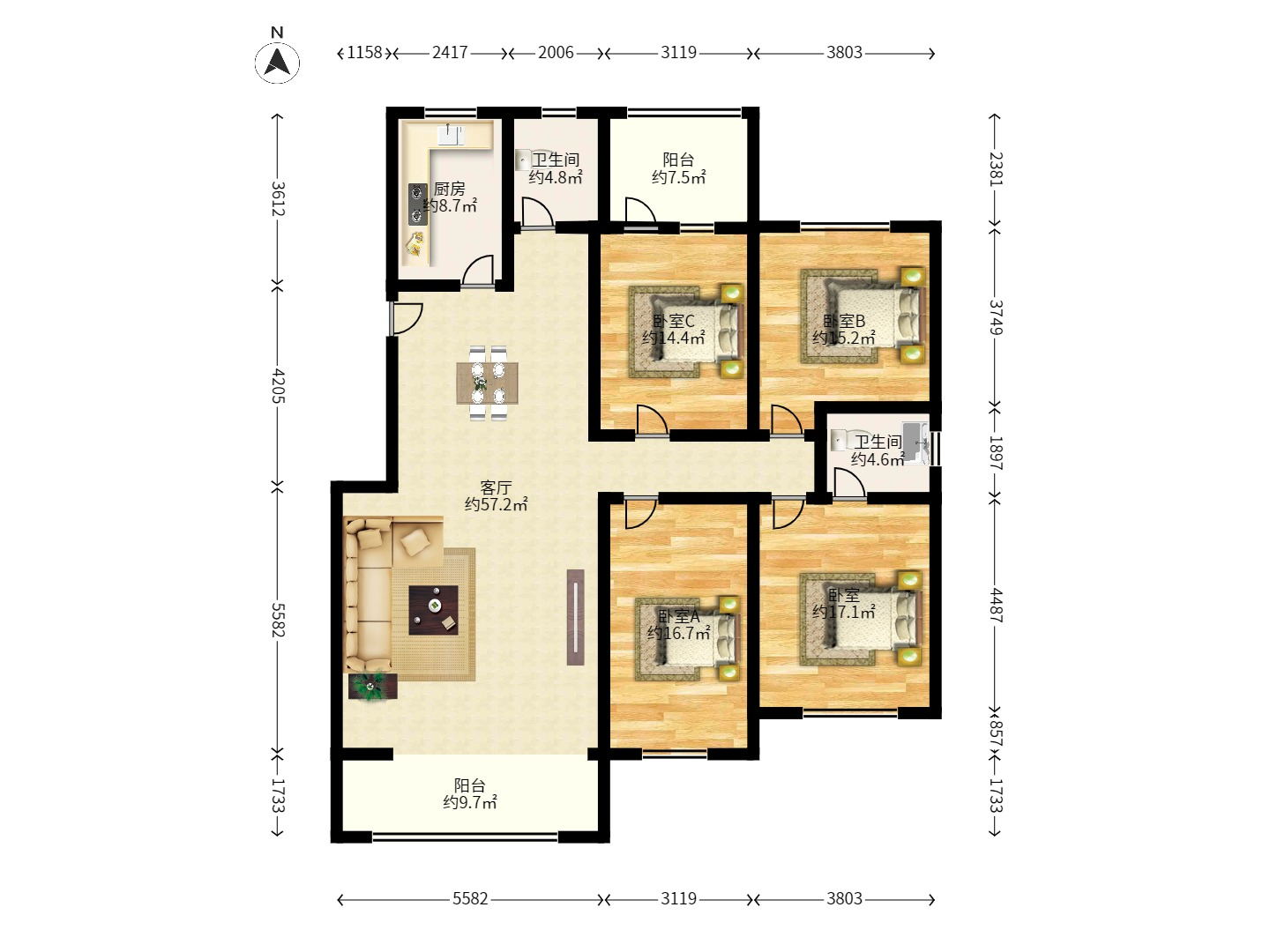 盛湘家园 盛湘家园室内图2