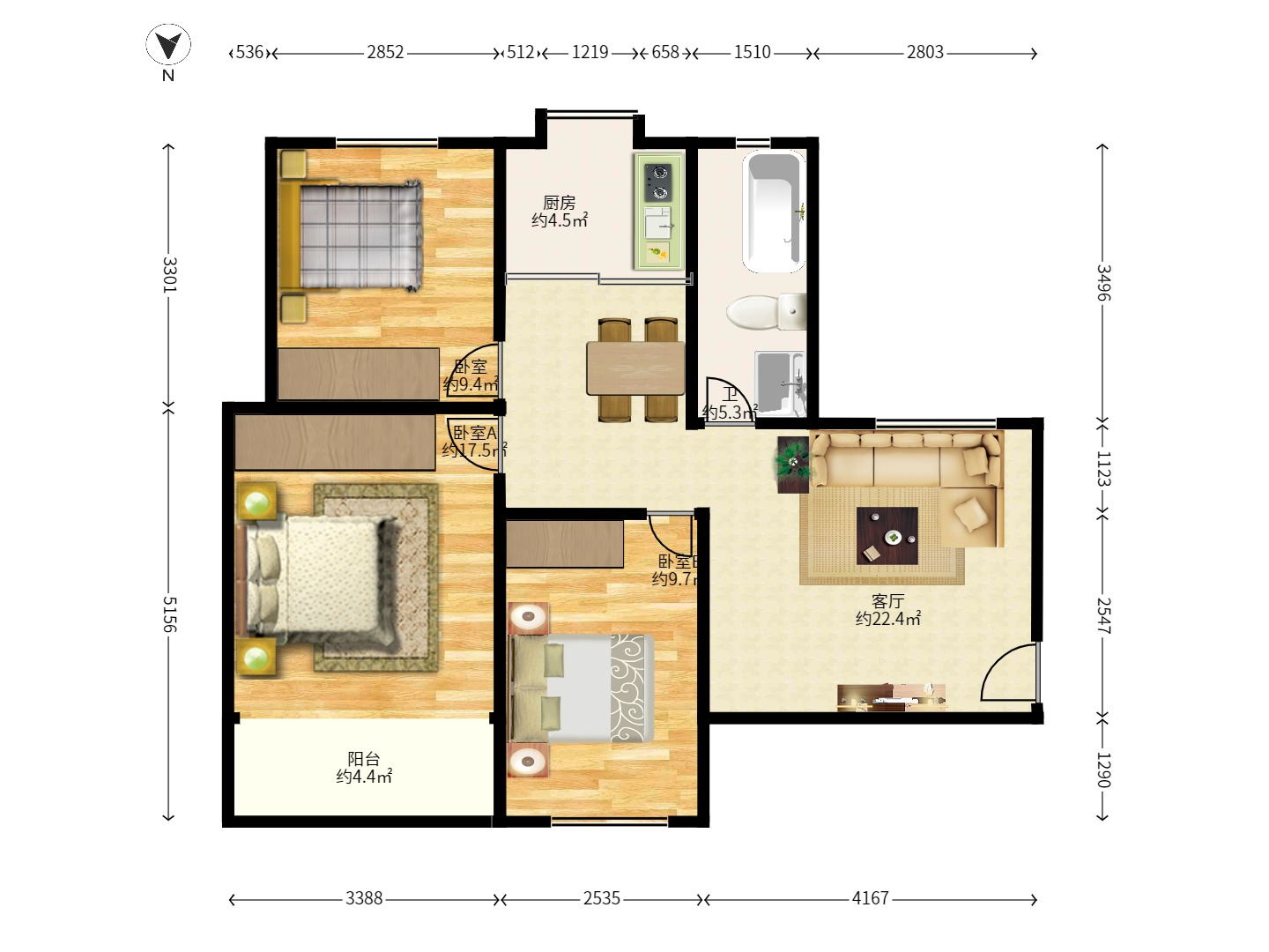 侯家塘有色研究院(长沙有色大院) 3室2厅1卫 2400.0元/月 侯家塘有色研究院(长沙有色大院) 3室2厅1卫 2400.0元/月户型图