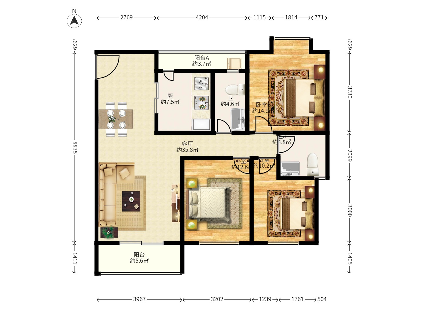 圣力华苑 圣力华苑室内图2