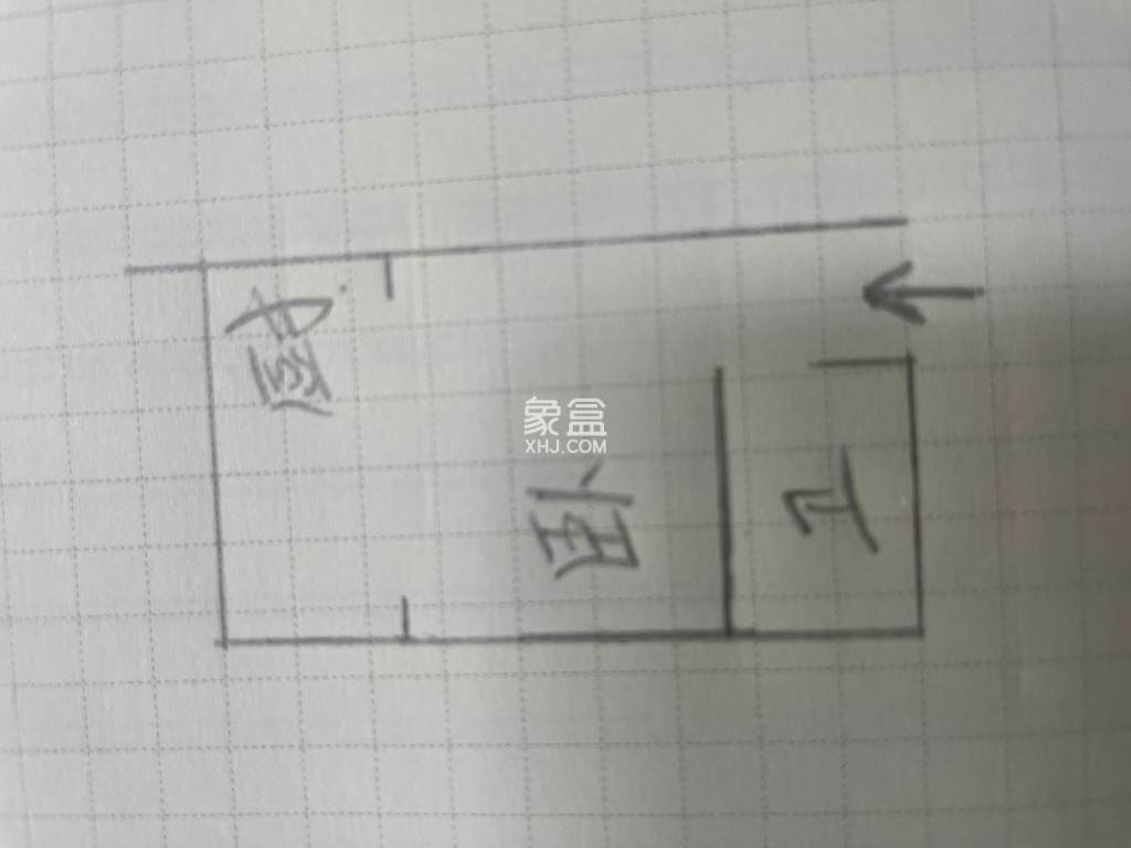 龙泰熙城  1室1厅1卫   850.00元/月户型图