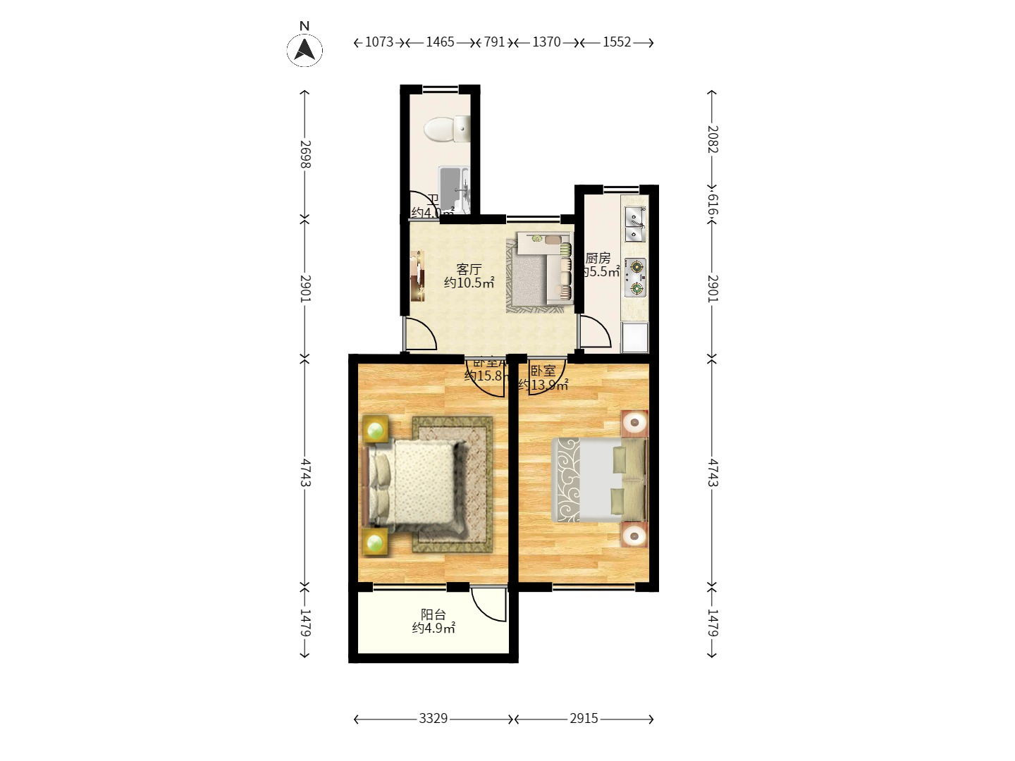 浦沅生活二区 浦沅生活二区室内图2