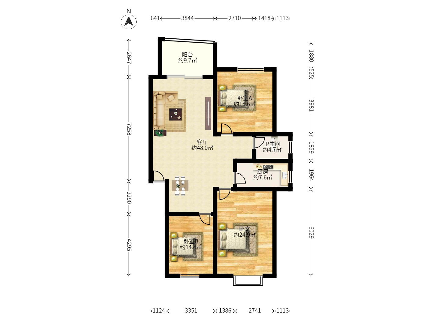 金帆江滨玫瑰园 金帆江滨玫瑰园室内图2