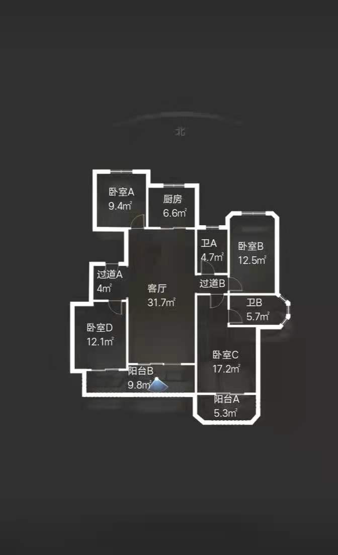 金地南湖艺境一期  6室2厅3卫   730.00万户型图