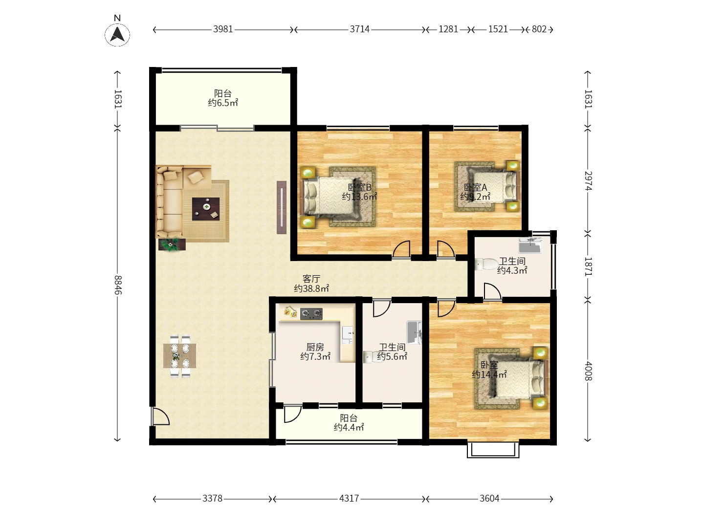 圣力华苑 圣力华苑室内图2