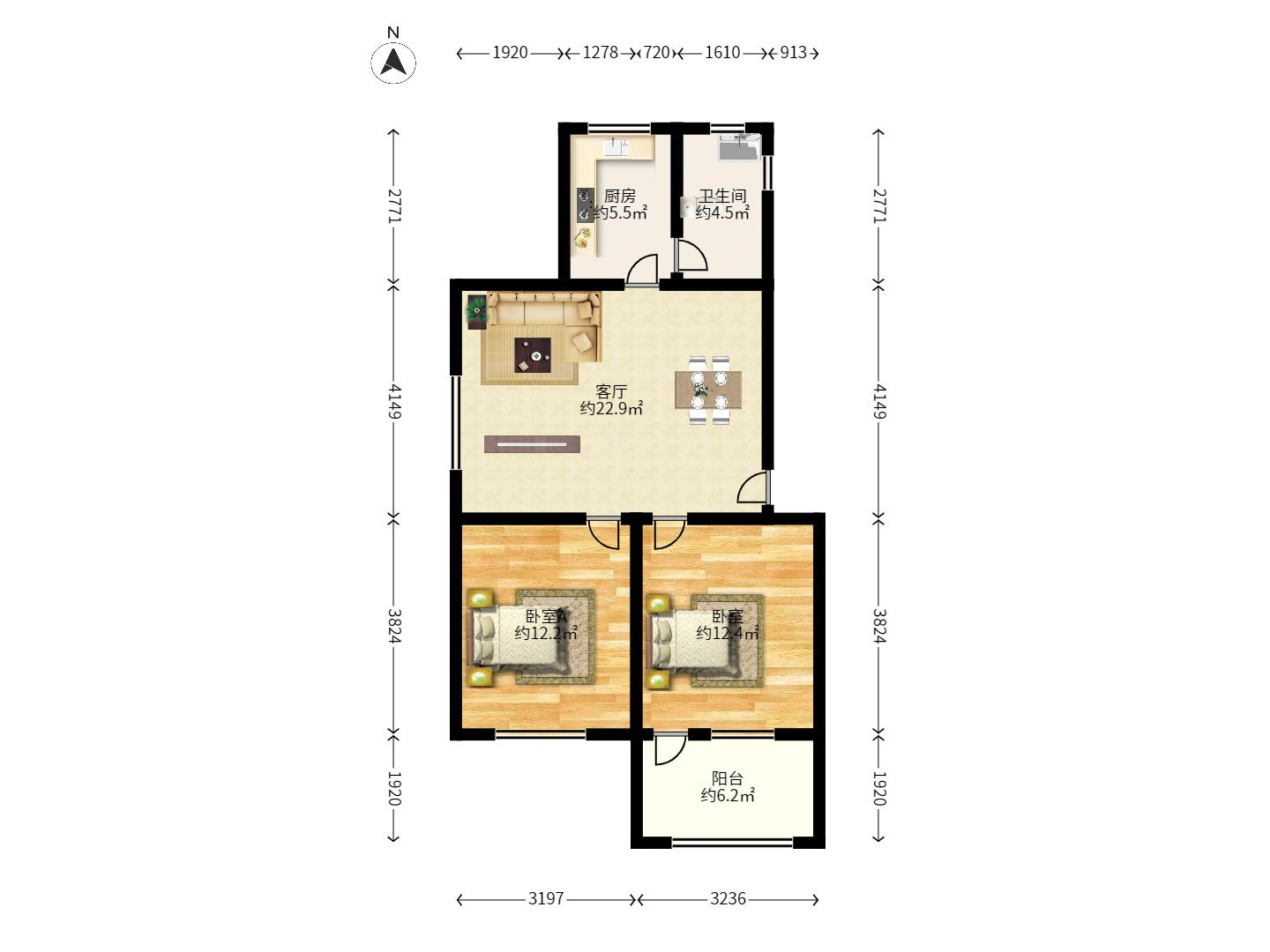 东瓜山三村(东电社区) 东瓜山三村(东电社区)室内图2
