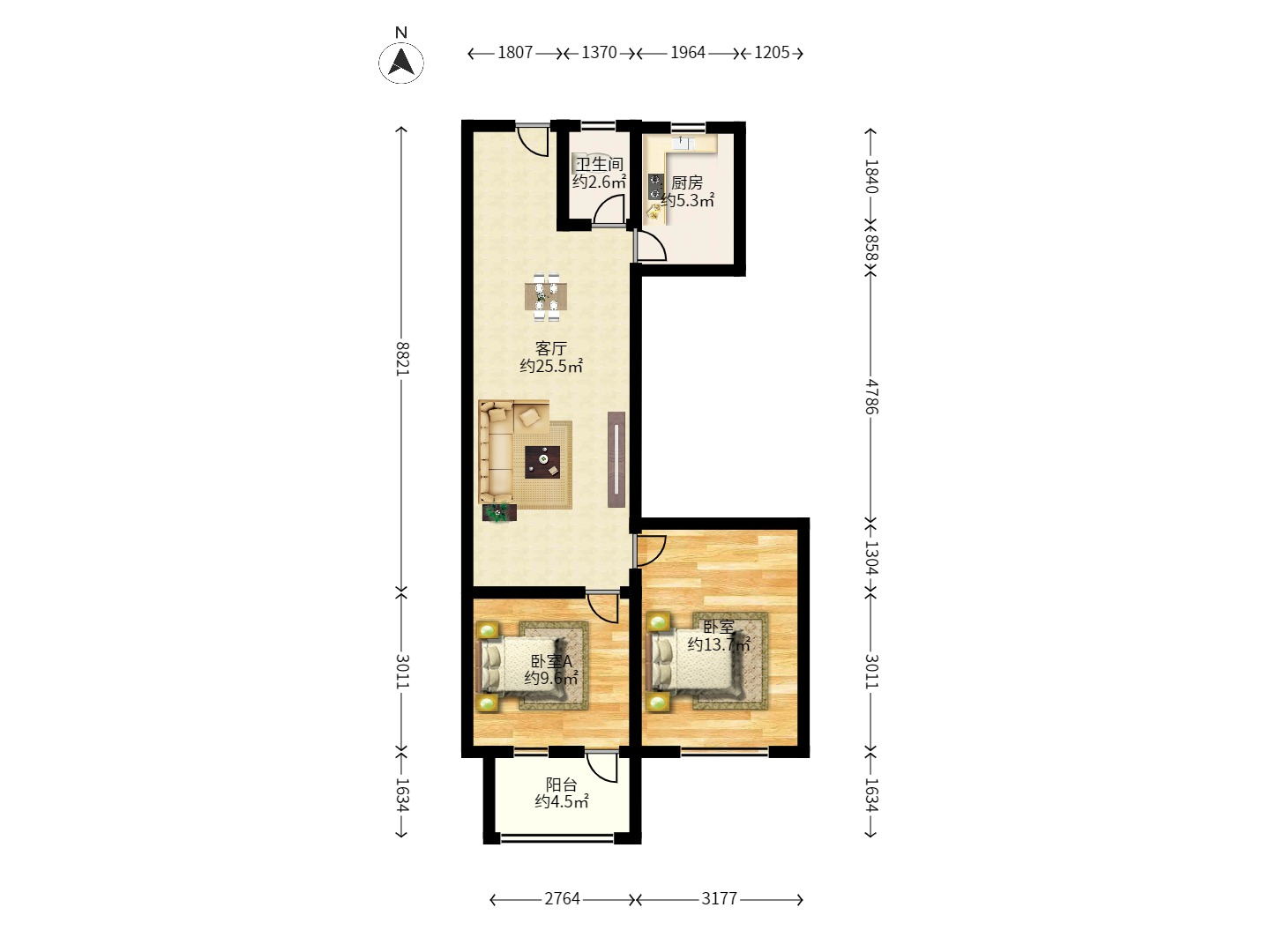 湖南第六工程有限公司机关小区（六公司机关大院）室内图2