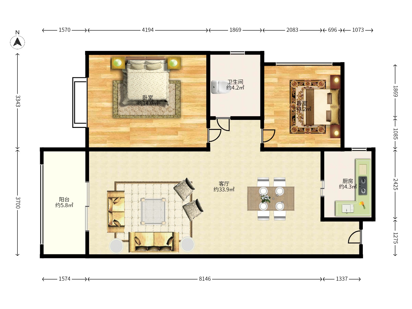 东门尚苑 东门尚苑室内图2