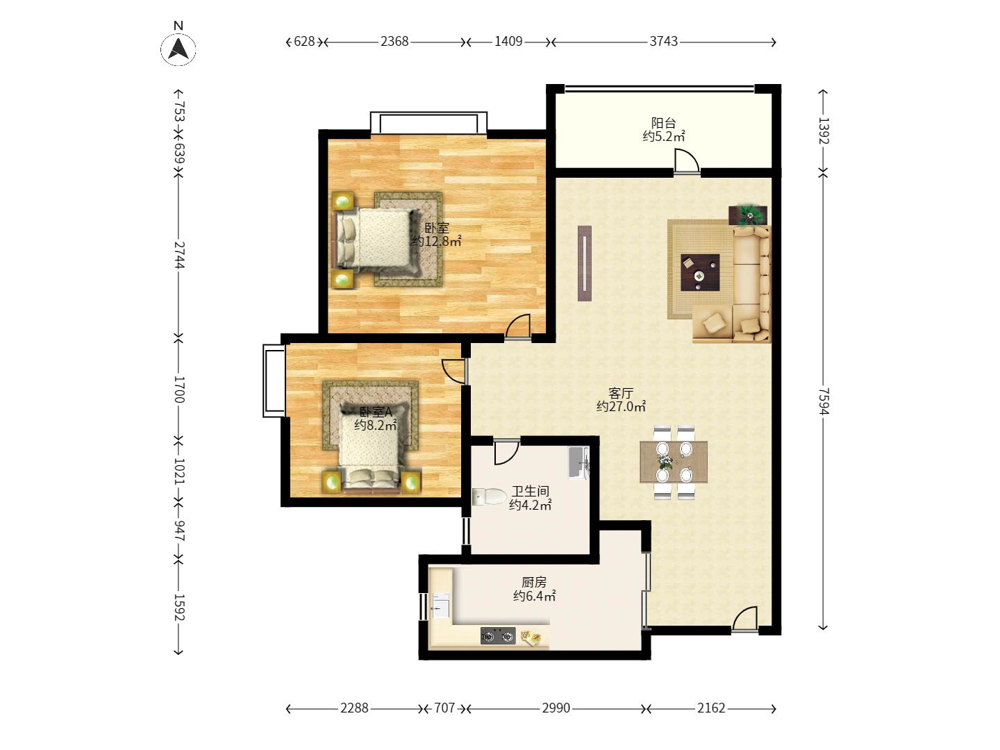 中国铁建国际城一期 中国铁建国际城一期室内图2