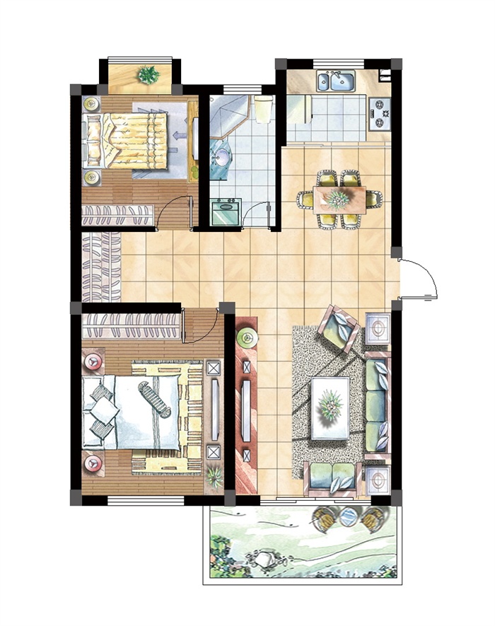 山水新城  2室2厅1卫    2500.0元/月 山水新城  2室2厅1卫    2500.0元/月户型图