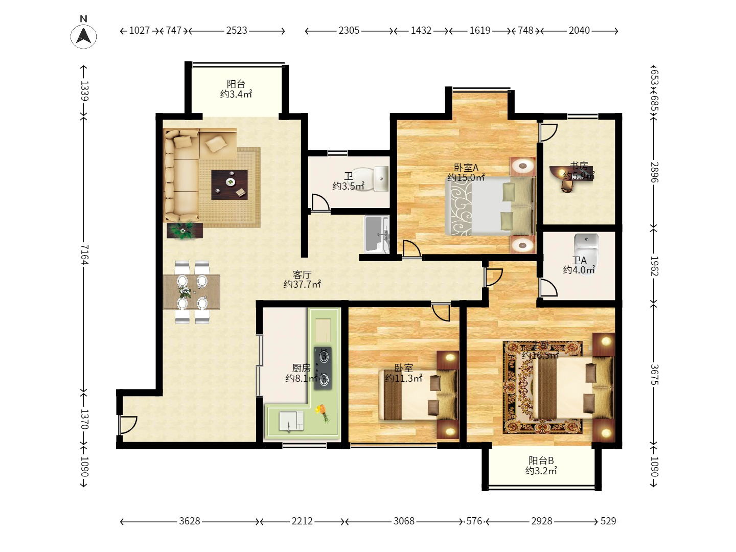 紫云阁 1室1厅1卫 800.0元/月 紫云阁 1室1厅1卫 800.0元/月户型图