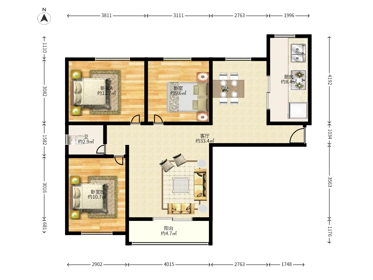 中国铁建国际城一期 中国铁建国际城一期室内图2