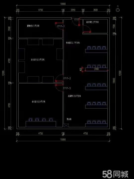 银泰财富广场 2室1厅1卫 2900.0元/月 银泰财富广场 2室1厅1卫 2900.0元/月户型图