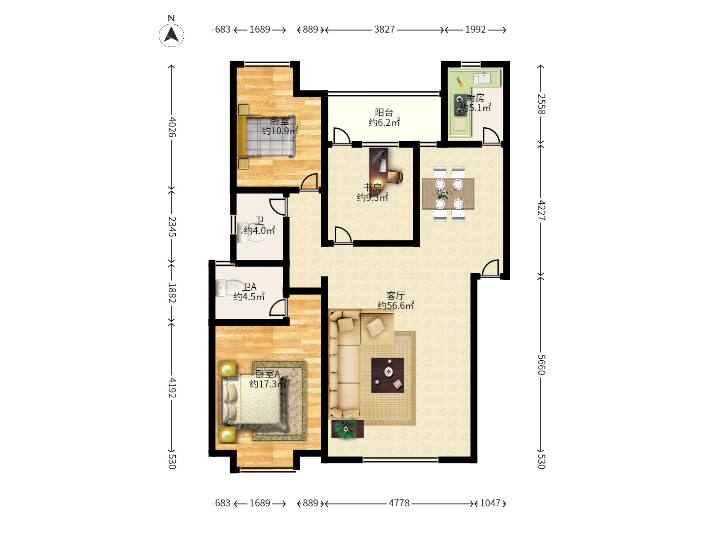 华新花苑 华新花苑室内图2