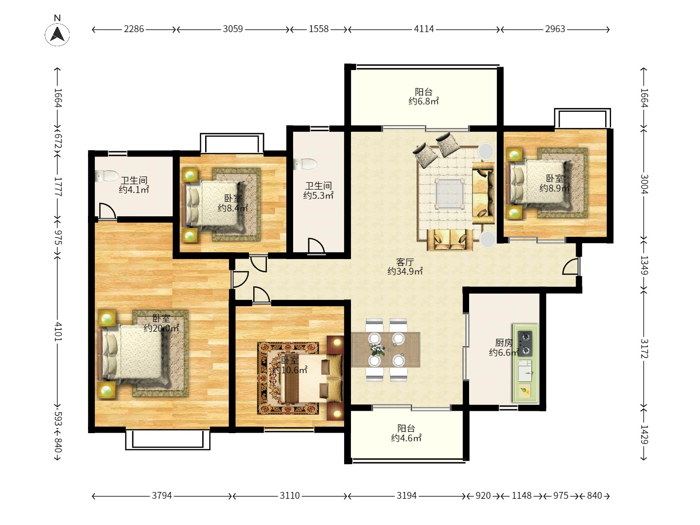 上海城小区 上海城小区室内图2