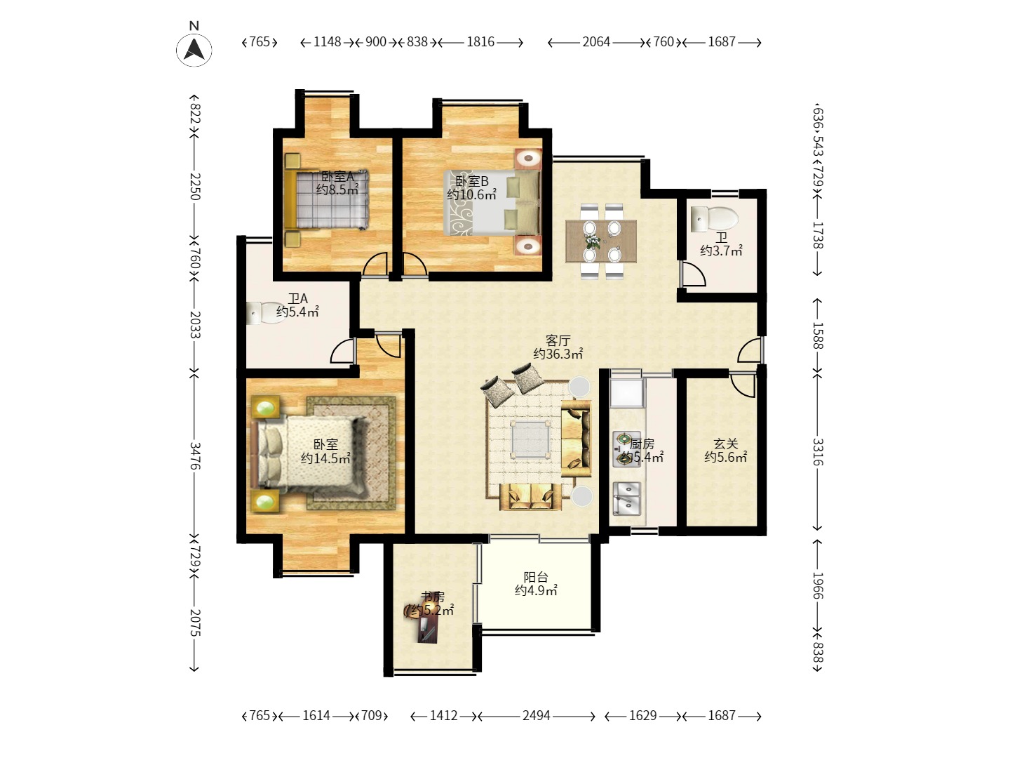 时代倾城一期 时代倾城一期室内图2