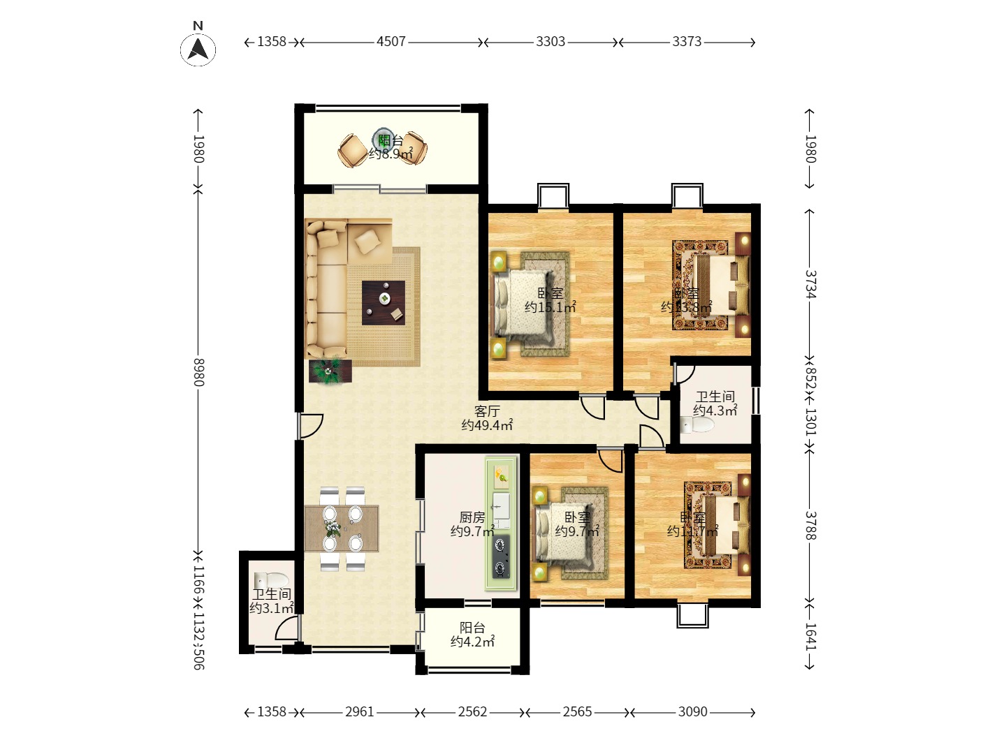 都江新城(都江新苑) 都江新城(都江新苑)室内图2