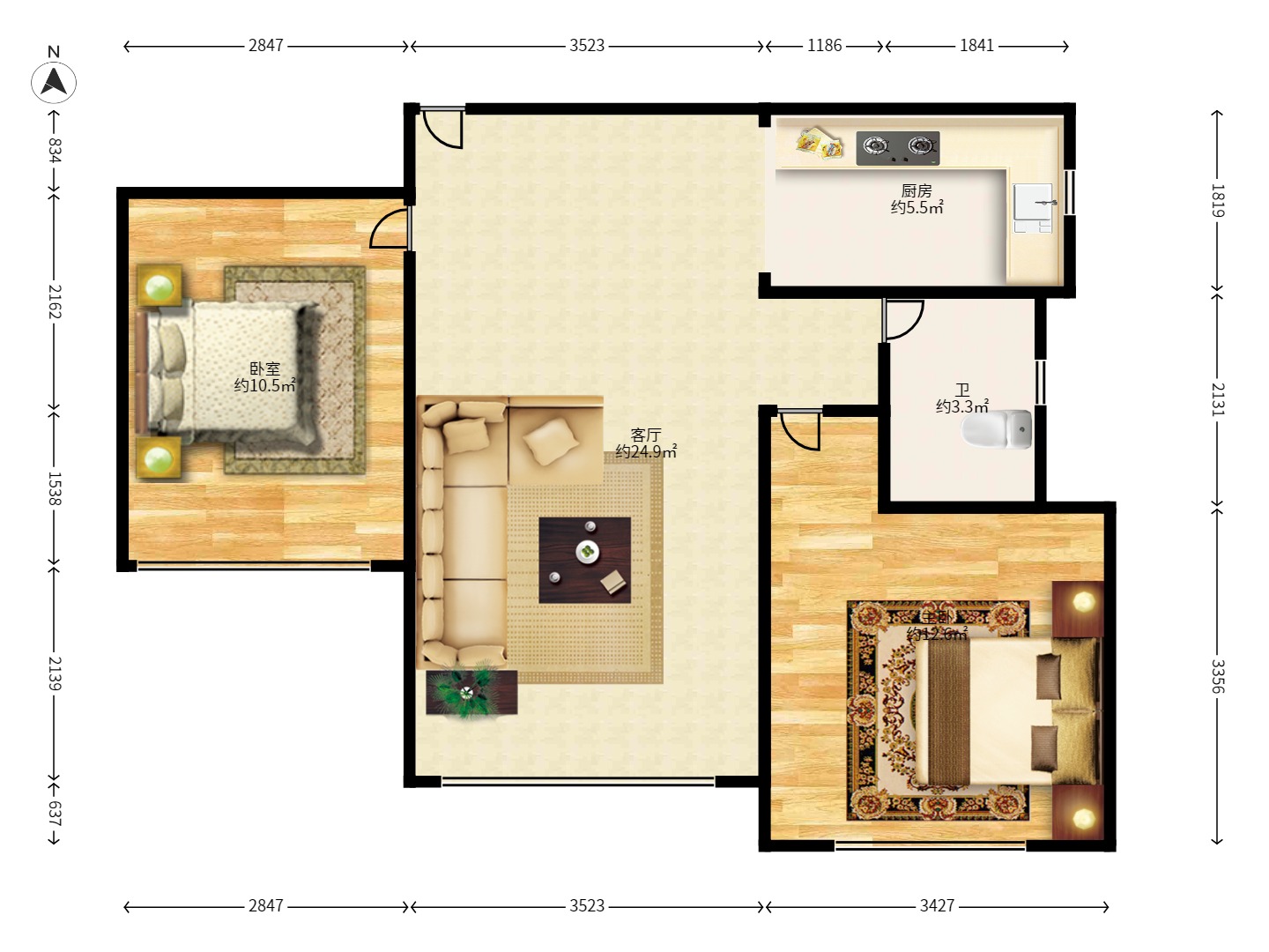 钱隆学府一、二期 钱隆学府一、二期室内图2