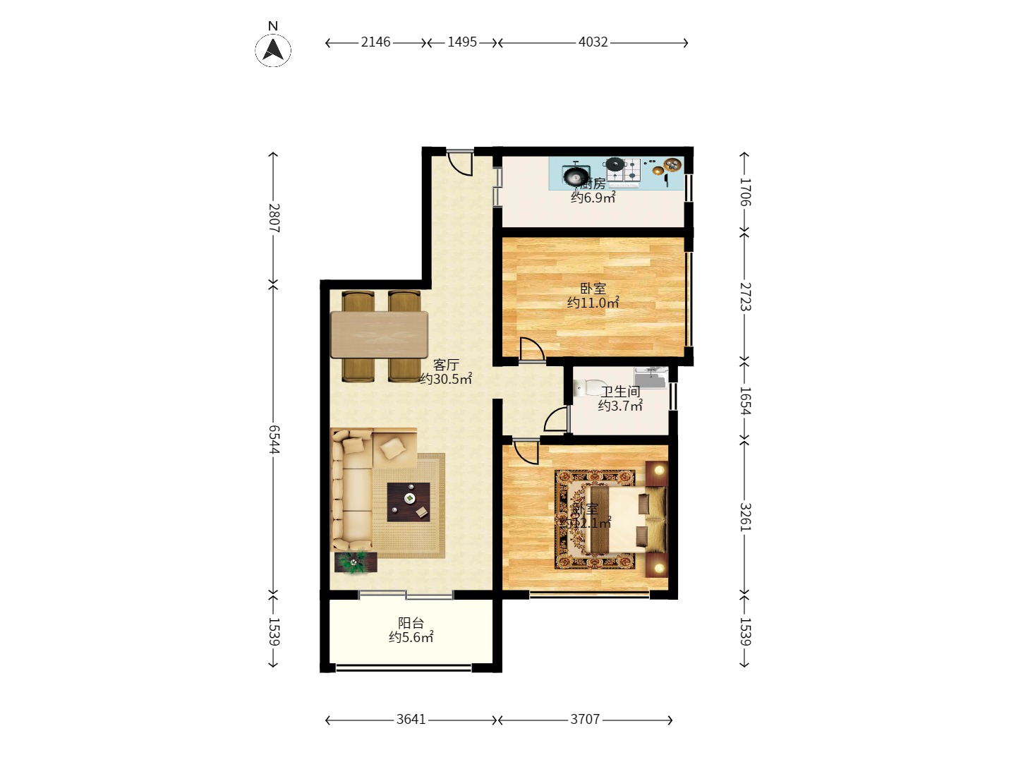 卧龙居国际村 卧龙居国际村室内图2
