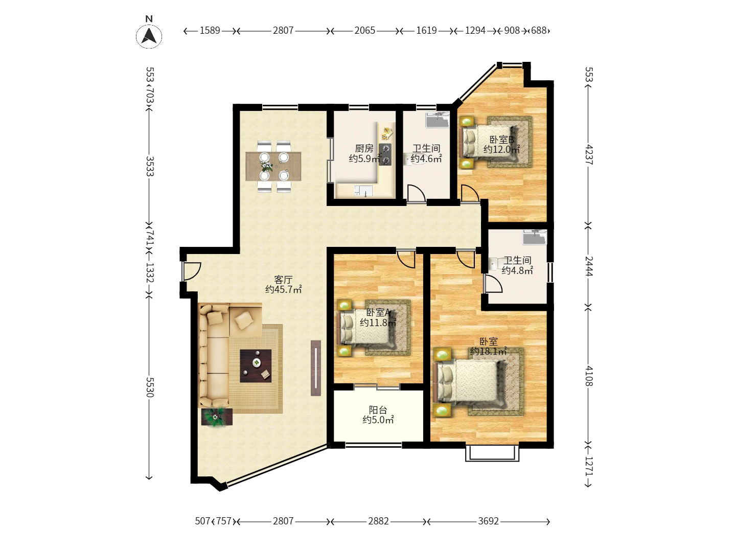 涉外花园 涉外花园室内图2