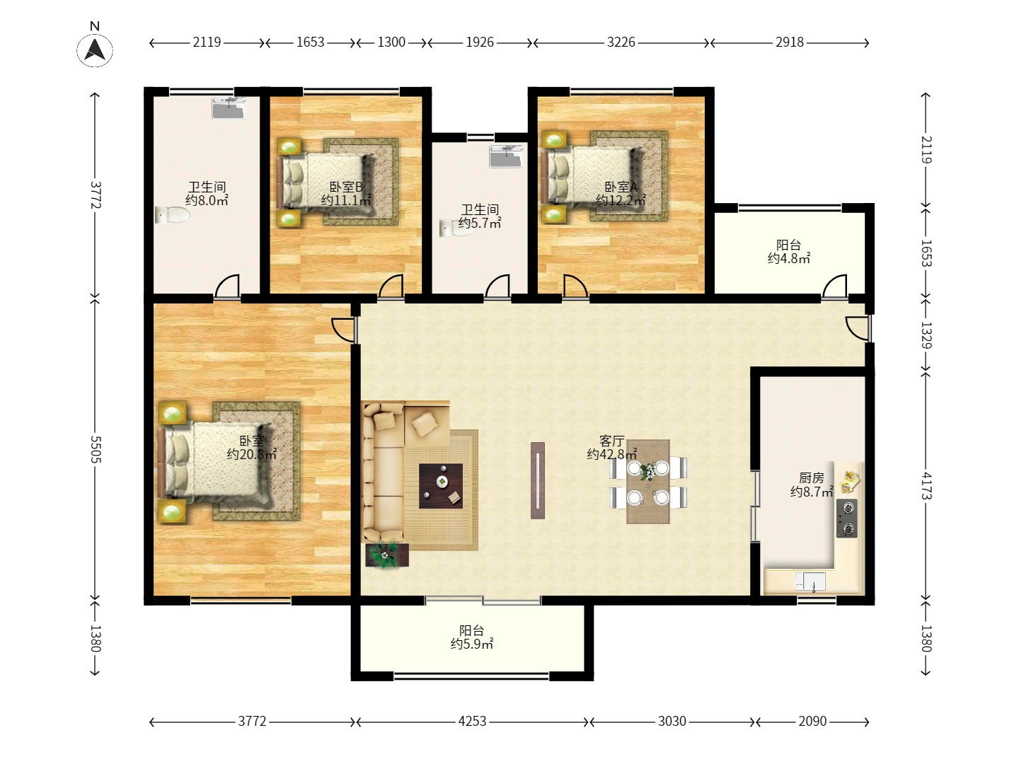 万科城市花园 万科城市花园室内图2