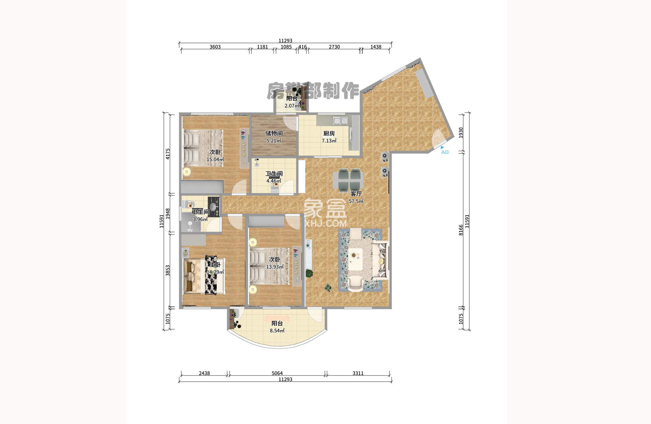 新世纪大厦 2室1厅1卫 6800.0元/月 新世纪大厦 2室1厅1卫 6800.0元/月户型图