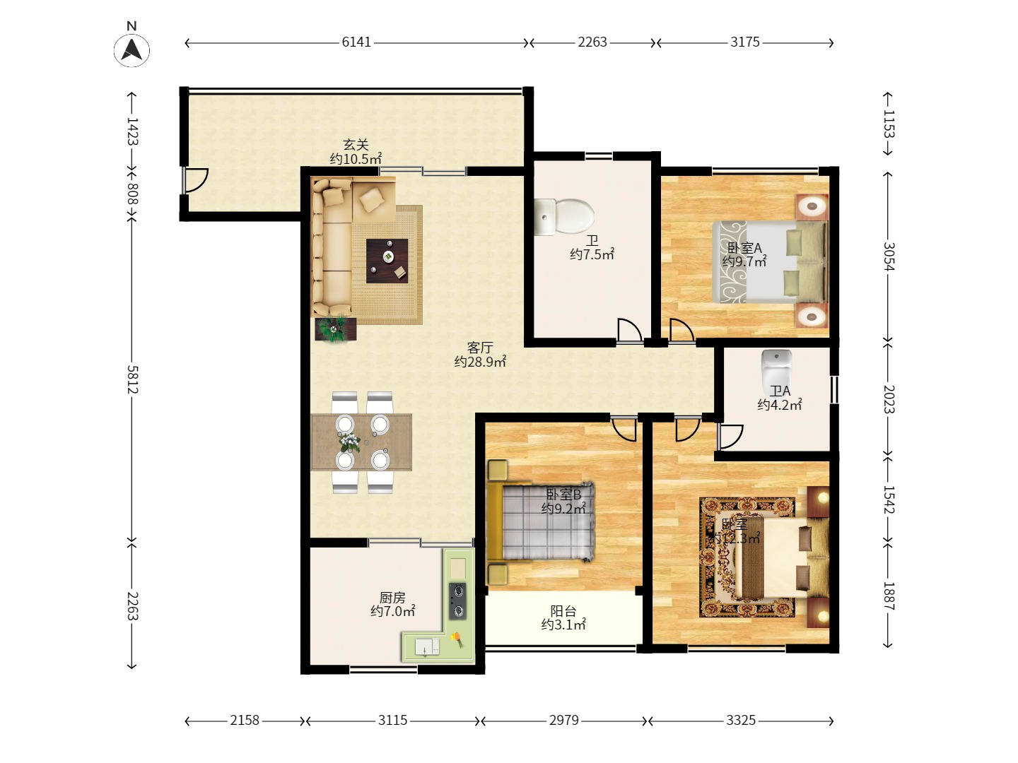 尚都花园城 尚都花园城室内图2