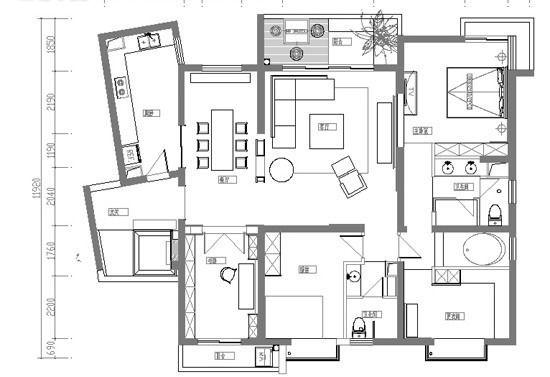 金谷家园  4室2厅2卫   77.80万户型图