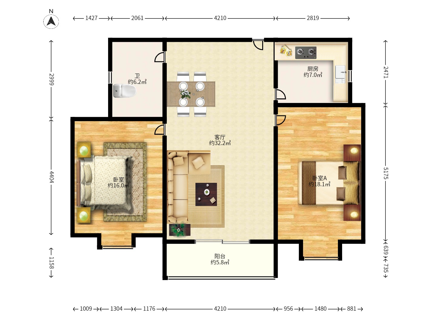 理工大学职工单位房青年汇 理工大学职工单位房青年汇室内图2