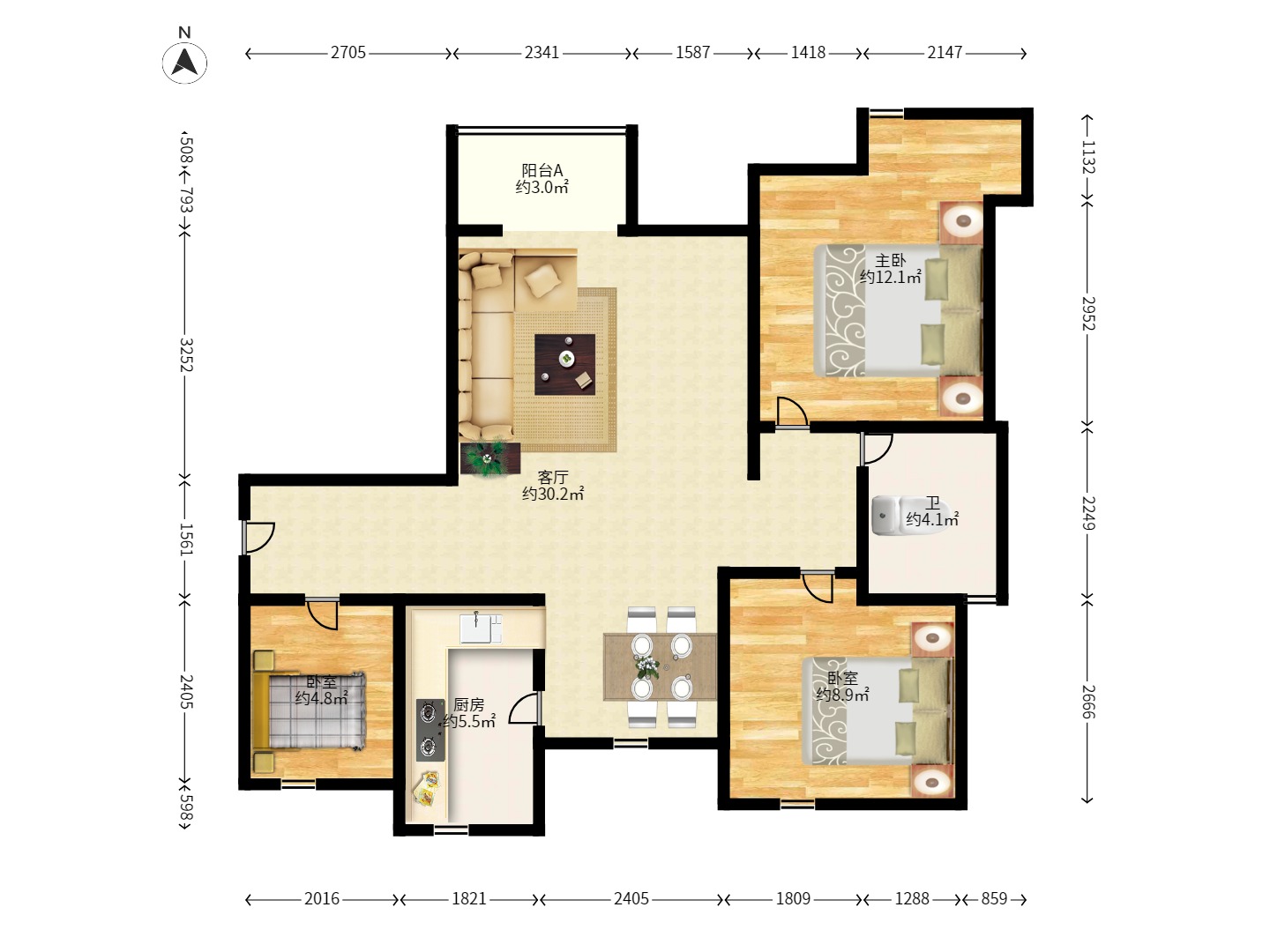 中国铁建国际城一期 中国铁建国际城一期室内图2