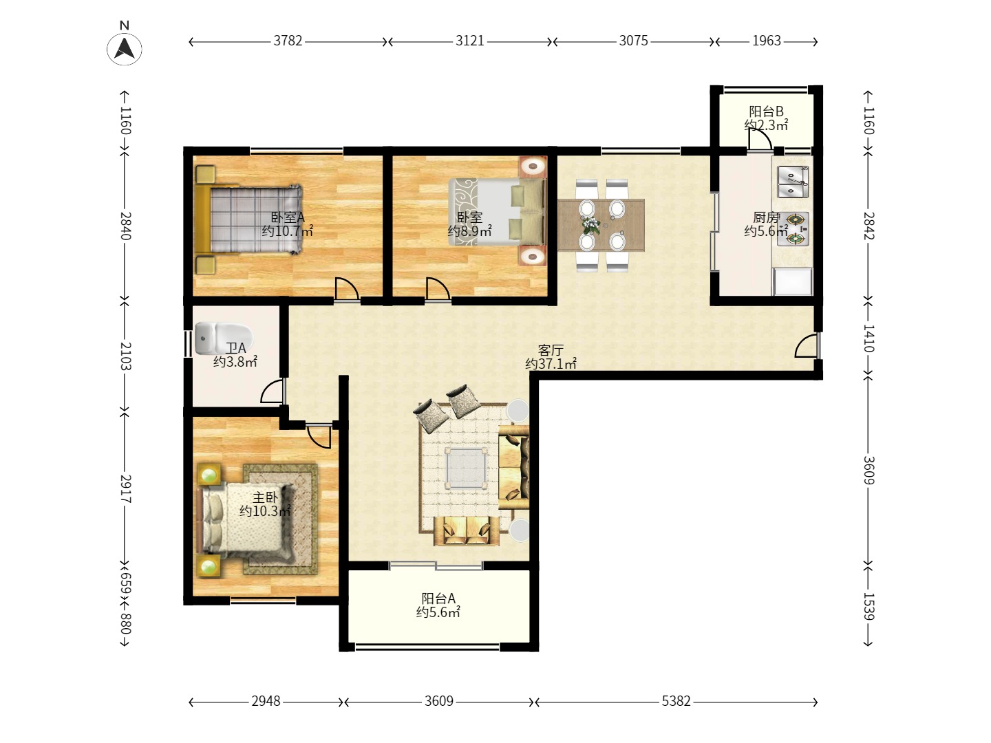 中国铁建国际城一期 中国铁建国际城一期室内图2