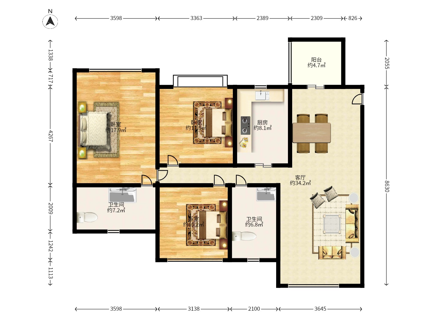 弘欣公寓 弘欣公寓室内图2