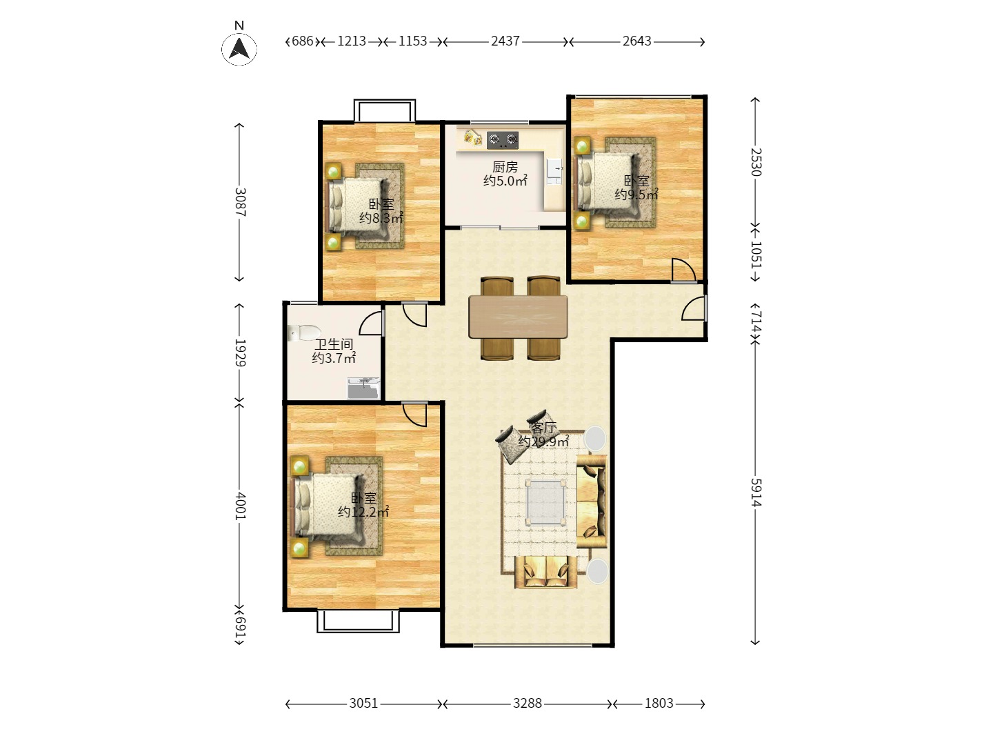 华天苑 华天苑室内图2
